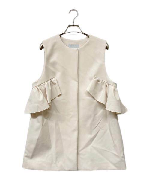 CELFORD（セルフォード）CELFORD (セルフォード) フリルジレ アイボリー サイズ:Fの古着・服飾アイテム