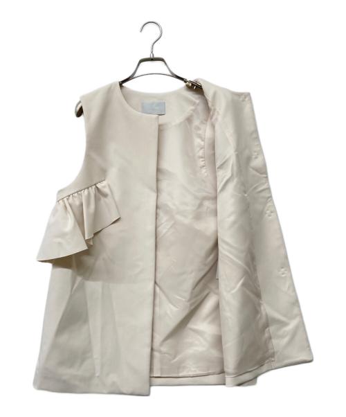CELFORD（セルフォード）CELFORD (セルフォード) フリルジレ アイボリー サイズ:Fの古着・服飾アイテム