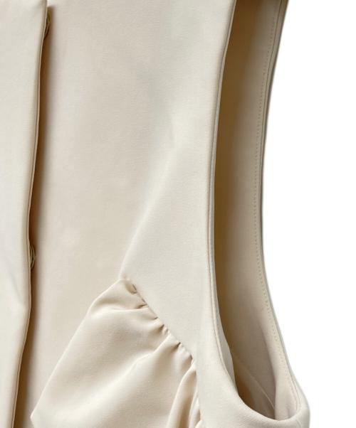 CELFORD（セルフォード）CELFORD (セルフォード) フリルジレ アイボリー サイズ:Fの古着・服飾アイテム