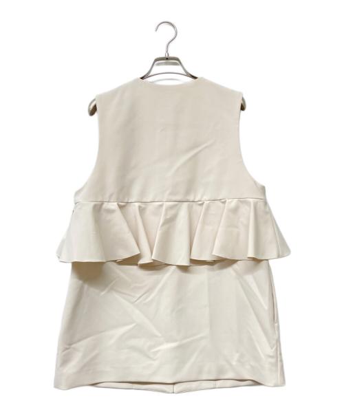 CELFORD（セルフォード）CELFORD (セルフォード) フリルジレ アイボリー サイズ:Fの古着・服飾アイテム