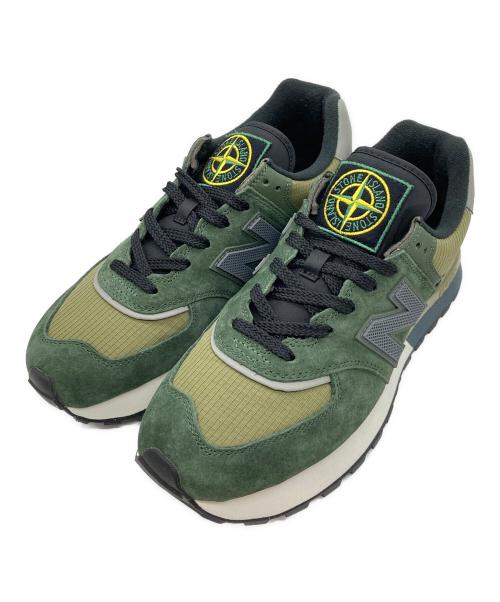 NEW BALANCE（ニューバランス）NEW BALANCE (ニューバランス) STONE ISLAND (ストーンアイランド) 574 Legacy ダークグリーン サイズ:US9の古着・服飾アイテム