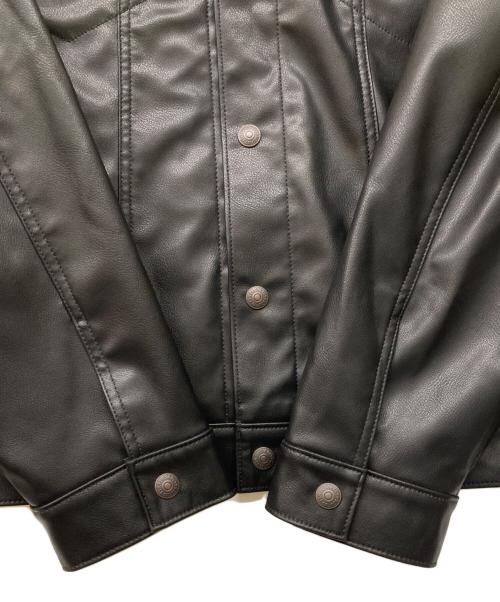 LEVI'S（リーバイス）LEVI'S (リーバイス) JAPAN LIMITED LEATHER TRUCKER JACKET ブラック サイズ:XLの古着・服飾アイテム