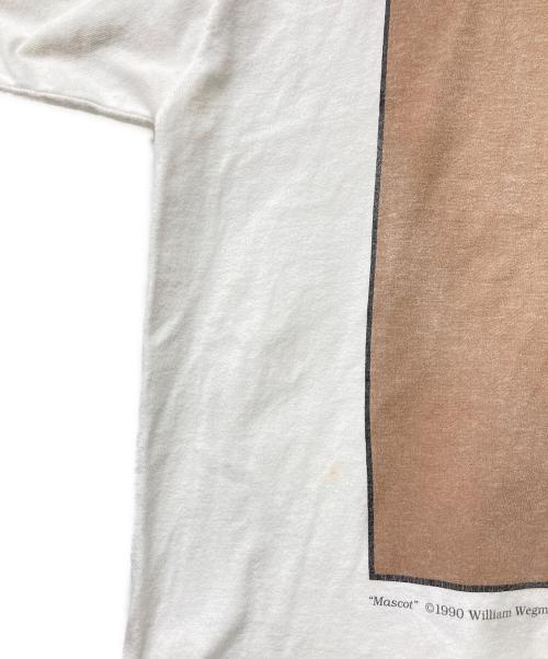 nobrand（ノーブランド）nobrand (ノーブランド) 90s William Wegman VintageTシャツ ホワイト サイズ:Lの古着・服飾アイテム