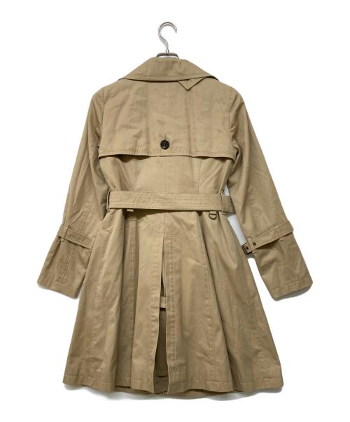 BURBERRY BLUE LABEL（バーバリー ブルー レーベル）BURBERRY BLUE LABEL (バーバリーロンドンブルーレーベル) ノバチェックライナー付きダブルブレストトレンチコート ベージュ サイズ:38の古着・服飾アイテム