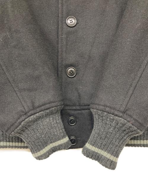 SCHOTT BROS.（ショット）SCHOTT BROS. (ショット) ライトメルトンスタジアムジャケット ブラック サイズ:Mの古着・服飾アイテム