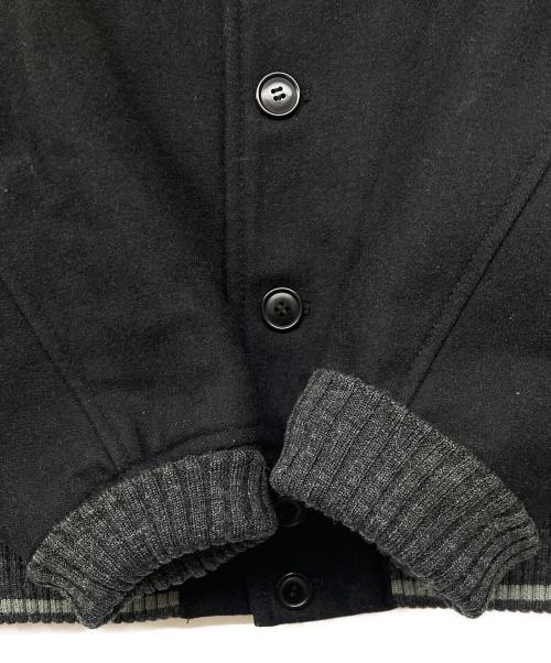 SCHOTT BROS.（ショット）SCHOTT BROS. (ショット) ライトメルトンスタジアムジャケット ブラック サイズ:Mの古着・服飾アイテム