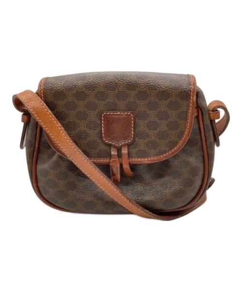 CELINE（セリーヌ）CELINE (セリーヌ) ヴィンテージマカダム柄ショルダーバッグ ブラウンの古着・服飾アイテム