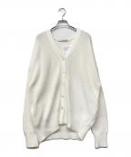 FRAMeWORKフレームワーク）の古着「畦Vネックカーディガン」｜ホワイト