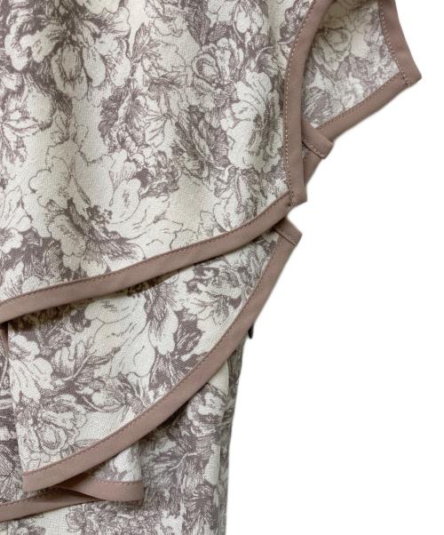 Snidel（スナイデル）Snidel (スナイデル) ラッフルカラーパイピングワンピース ピンクの古着・服飾アイテム