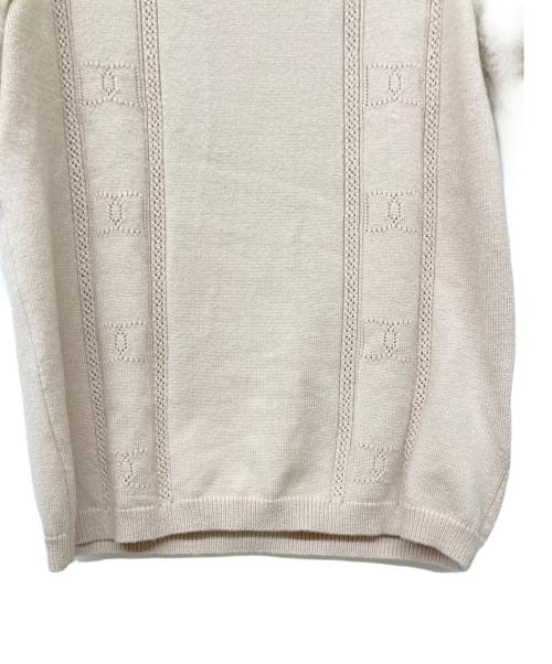 darich（ダーリッチ）Darich (ダーリッチ) ファースリーブDDニットトップス ベージュ サイズ:Freeの古着・服飾アイテム