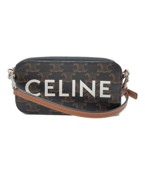 CELINE（セリーヌ）CELINE (セリーヌ) ホリゾンタルポーチ ブラウンの古着・服飾アイテム