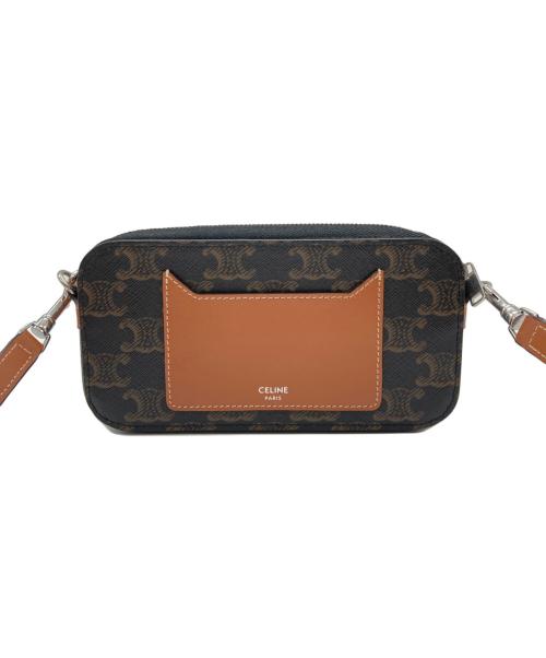 CELINE（セリーヌ）CELINE (セリーヌ) ホリゾンタルポーチ ブラウンの古着・服飾アイテム