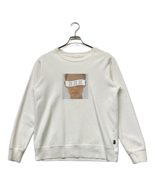 GOD SELECTION XXX（ゴッド セレクション トリプルエックス）GOD SELECTION XXX (ゴッド セレクション トリプルエックス) 別注プリントスウェット ホワイト サイズ:Freeの古着・服飾アイテム