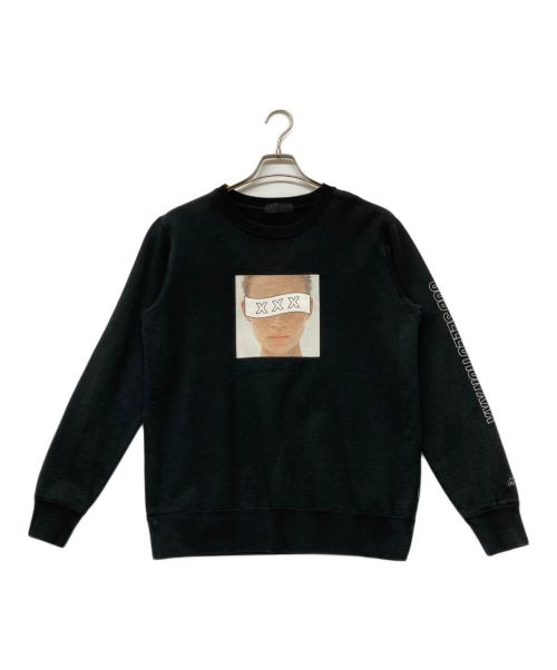 GOD SELECTION XXX（ゴッド セレクション トリプルエックス）GOD SELECTION XXX (ゴッド セレクション トリプルエックス) 別注プリントスウェット ブラック サイズ:Sの古着・服飾アイテム
