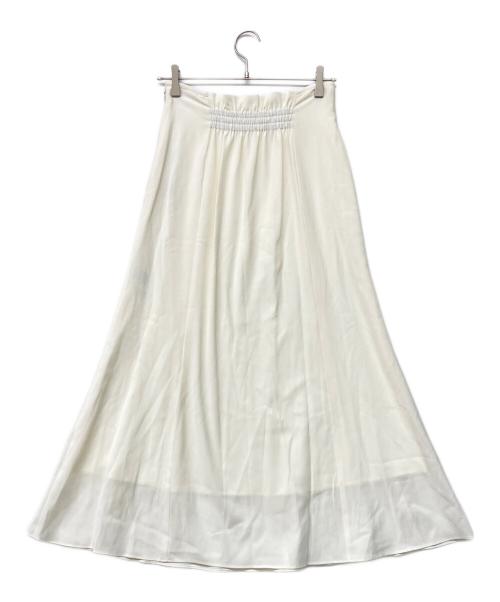 FRAY ID（フレイ アイディー）FRAY ID (フレイ アイディー) スパイラルラインマーメイドスカート ホワイト サイズ:1の古着・服飾アイテム