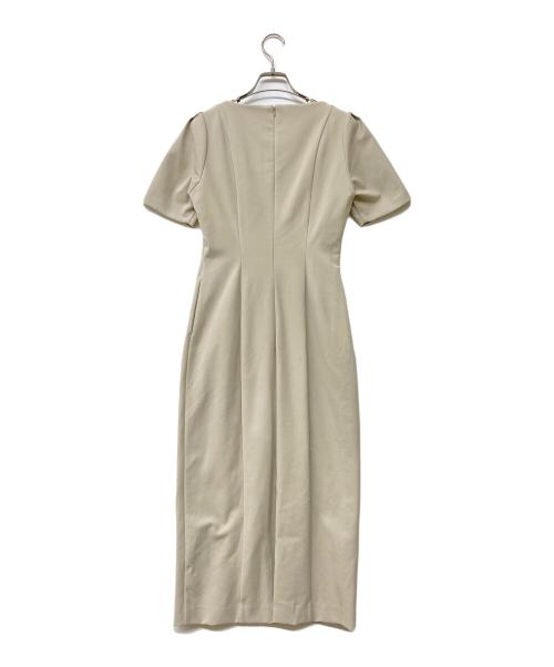 anuans（アニュアンス）anuans (アニュアンス) スクエアネックコクーンワンピース ベージュ サイズ:Free 未使用品の古着・服飾アイテム