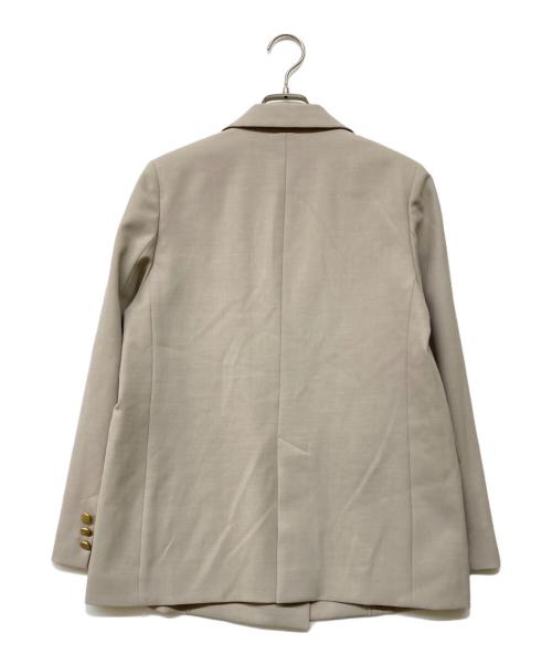 Noble（ノーブル）Noble (ノーブル) ウールMIXツイルピークドラペルジャケット カーキ サイズ:36の古着・服飾アイテム