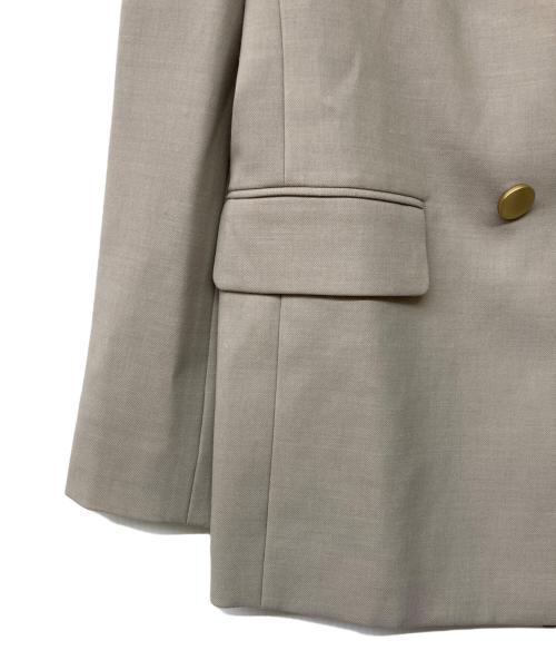 Noble（ノーブル）Noble (ノーブル) ウールMIXツイルピークドラペルジャケット カーキ サイズ:36の古着・服飾アイテム