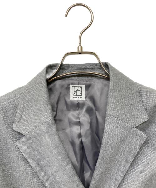 L'AUBE BLANC（ローブ ブラン）L'AUBE BLANC (ローブブラン) Waist Shape Tailored Jacket グレー サイズ:Fの古着・服飾アイテム