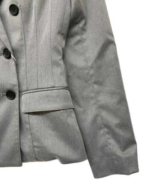 L'AUBE BLANC（ローブ ブラン）L'AUBE BLANC (ローブブラン) Waist Shape Tailored Jacket グレー サイズ:Fの古着・服飾アイテム