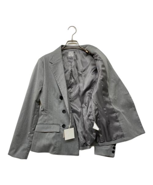 L'AUBE BLANC（ローブ ブラン）L'AUBE BLANC (ローブブラン) Waist Shape Tailored Jacket グレー サイズ:Fの古着・服飾アイテム