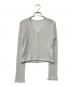 ENEU（エヌー）の古着「glitter frill cardigan」｜シルバー