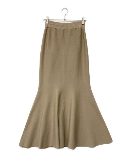 anuans（アニュアンス）anuans (アニュアンス) ウエストリブクロップドニットセットアップ ブラウン サイズ:Sの古着・服飾アイテム