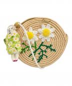 MUVEILミュベール）の古着「刺繍カゴバッグ」｜ベージュ