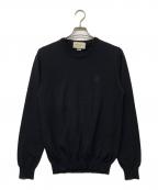 GUCCIグッチ）の古着「エンブレムニット」｜ブラック