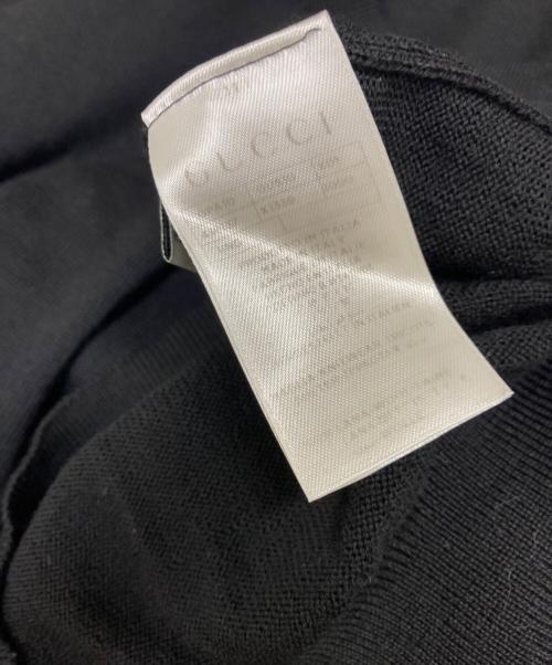 GUCCI（グッチ）GUCCI (グッチ) エンブレムニット ブラック サイズ:Mの古着・服飾アイテム