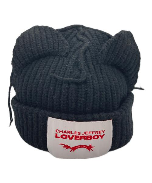 CHARLES JEFFREY LOVERBOY（チャールズ ジェフリー ラバーボーイ）CHARLES JEFFREY LOVERBOY (チャールズ ジェフリー ラバーボーイ) ニット帽 ブラック サイズ:-の古着・服飾アイテム