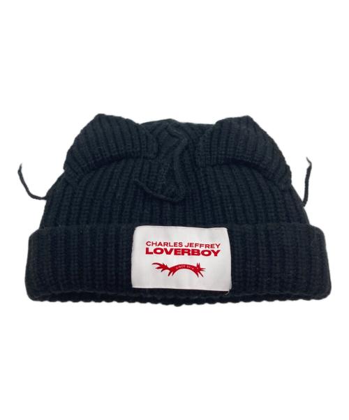 CHARLES JEFFREY LOVERBOY（チャールズ ジェフリー ラバーボーイ）CHARLES JEFFREY LOVERBOY (チャールズ ジェフリー ラバーボーイ) ニット帽 ブラック サイズ:-の古着・服飾アイテム