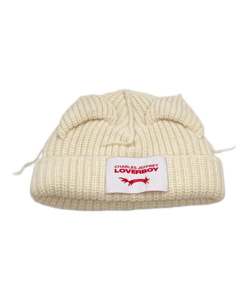 CHARLES JEFFREY LOVERBOY（チャールズ ジェフリー ラバーボーイ）CHARLES JEFFREY LOVERBOY (チャールズ ジェフリー ラバーボーイ) ニット帽 アイボリー サイズ:-の古着・服飾アイテム