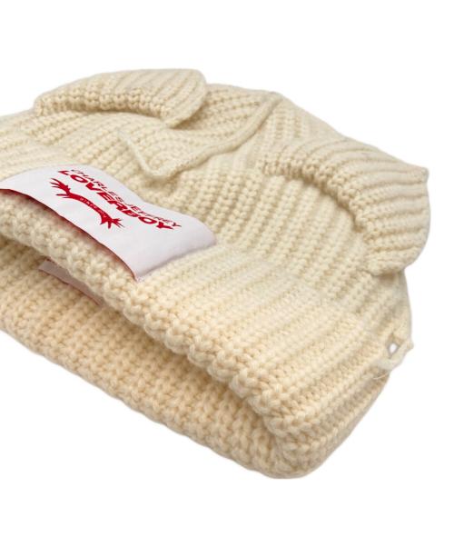 CHARLES JEFFREY LOVERBOY（チャールズ ジェフリー ラバーボーイ）CHARLES JEFFREY LOVERBOY (チャールズ ジェフリー ラバーボーイ) ニット帽 アイボリー サイズ:-の古着・服飾アイテム