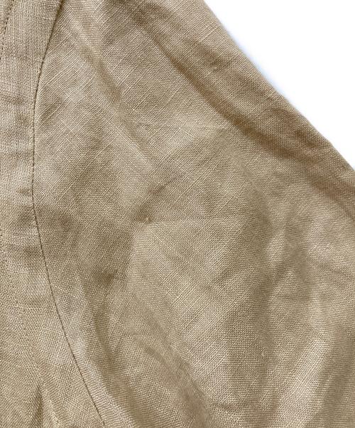 POLO RALPH LAUREN（ポロ・ラルフローレン）POLO RALPH LAUREN (ポロ・ラルフローレン) QRタグ CLASSIC FITリネンシャツ ブラウン サイズ:Sの古着・服飾アイテム