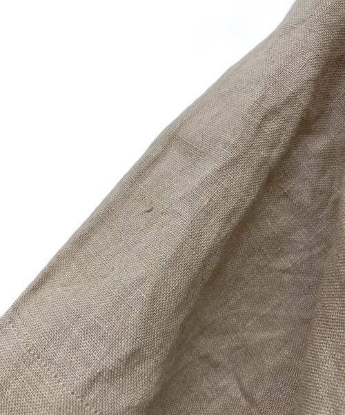 POLO RALPH LAUREN（ポロ・ラルフローレン）POLO RALPH LAUREN (ポロ・ラルフローレン) QRタグ CLASSIC FITリネンシャツ ブラウン サイズ:Sの古着・服飾アイテム