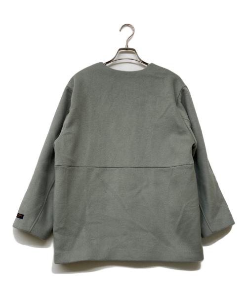 JOURNAL STANDARD relume（ジャーナルスタンダード レリューム）JOURNAL STANDARD relume (ジャーナルスタンダード レリューム) スーパーファインビーバークルーネックコート ミントグリーン サイズ:size34の古着・服飾アイテム