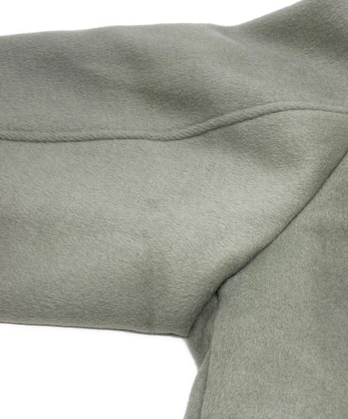 JOURNAL STANDARD relume（ジャーナルスタンダード レリューム）JOURNAL STANDARD relume (ジャーナルスタンダード レリューム) スーパーファインビーバークルーネックコート ミントグリーン サイズ:size34の古着・服飾アイテム