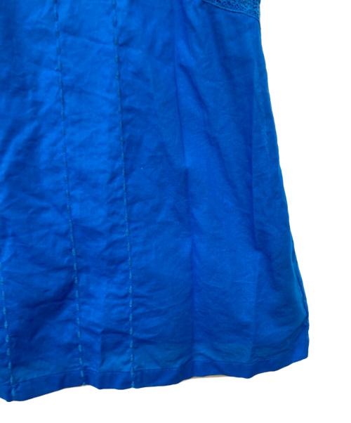 Spick and Span（スピック＆スパン）Spick and Span (スピックアンドスパン) 60ローンフレンチレースブラウス ブルー サイズ:‐の古着・服飾アイテム