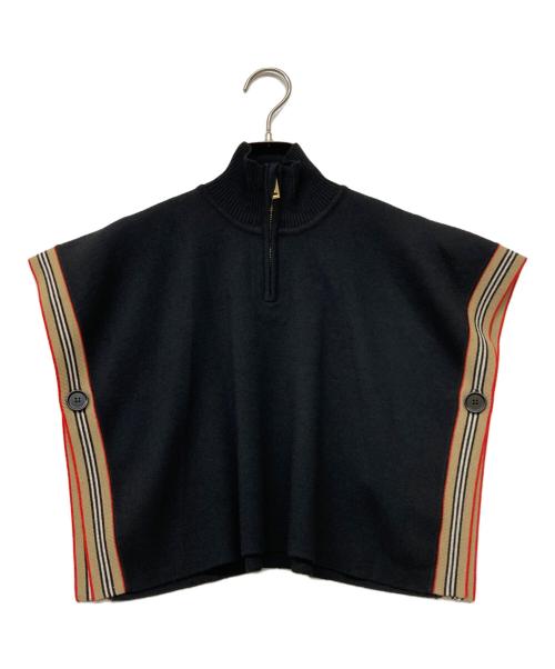 BURBERRY LONDON（バーバリーロンドン）BURBERRY LONDON (バーバリーロンドン) 22AW ノースリーブニット ブラック サイズ:S(80×53cm)の古着・服飾アイテム
