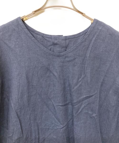 i-design studio（アイ・デザイン スタジオ）i-design studio (アイ・デザイン スタジオ) リネンワンピース ネイビー サイズ:不明の古着・服飾アイテム