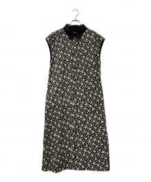 SHIPS Primary navy label（シップス プライマリー ネイビー レーベル）の古着「ソリッドリネン シャツワンピース」｜ホワイト×ブラック