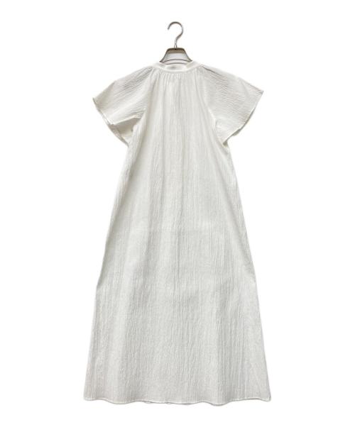 NOLLEY'S sophi（ノーリーズソフィー）NOLLEY'S sophi (ノーリーズソフィー) 24SS ウォッシャブルサッカーフレアースリーブワンピース ホワイト サイズ:36の古着・服飾アイテム