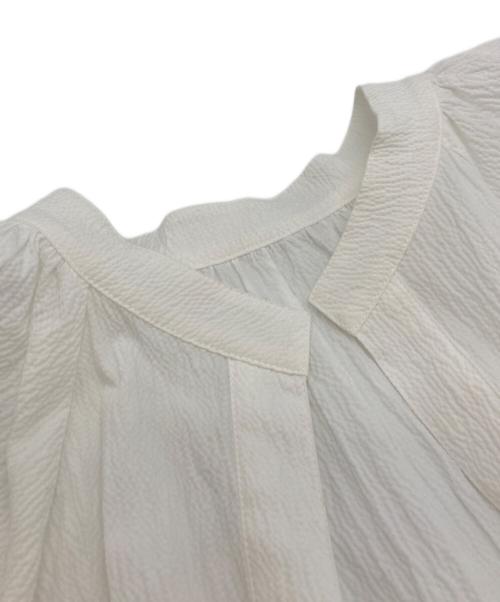 NOLLEY'S sophi（ノーリーズソフィー）NOLLEY'S sophi (ノーリーズソフィー) 24SS ウォッシャブルサッカーフレアースリーブワンピース ホワイト サイズ:36の古着・服飾アイテム