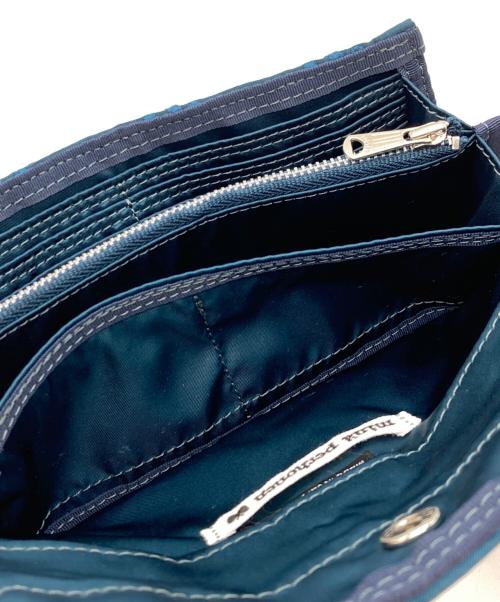 PORTER（ポーター）PORTER (ポーター) mina perhonen (ミナ ペルホネン) ロングウォレット “tambourine” ネイビーの古着・服飾アイテム