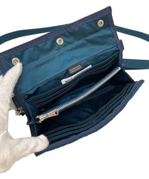 PORTER（ポーター）PORTER (ポーター) mina perhonen (ミナ ペルホネン) ロングウォレット “tambourine” ネイビーの古着・服飾アイテム