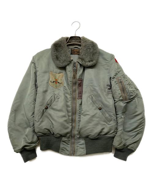 VINTAGE MILITARY（ヴィンテージ ミリタリー）VINTAGE MILITARY (ヴィンテージ ミリタリー) 50s B-15D フライトジャケット カーキ サイズ:38の古着・服飾アイテム