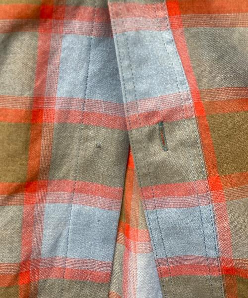 FACETASM（ファセッタズム）FACETASM (ファセッタズム) CHECK SLIT BIG SHIRT ブルー サイズ:size00の古着・服飾アイテム