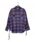 FACETASM（ファセッタズム）の古着「CHECK SLIT BIG SHIRT」｜ブルー