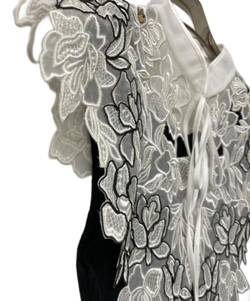 Snidel（スナイデル）Snidel (スナイデル) 24SS レースカラーノースリニット ブラック サイズ:Free 未使用品の古着・服飾アイテム